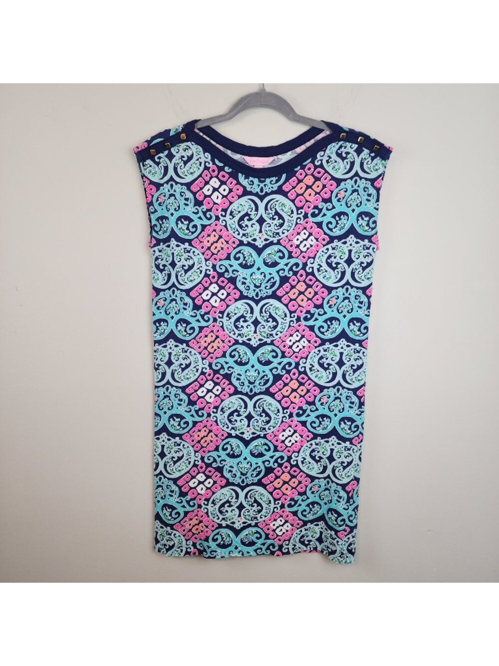 Lilly Pulitzer Robyn Shift Dress  Behind the Gate Print sz XS